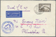 Br Zeppelinpost Deutschland: 1929: LZ 127/Amerikafahrtversuch Als Kabinettbrief Mit Unbekanntem L1-Verz - Poste Aérienne & Zeppelin