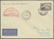 Br Zeppelinpost Deutschland: Polarfahrt 1931, 4 RM Auf Brief Nach Deissenhafen, Nebenstempel "Malygin" - Poste Aérienne & Zeppelin