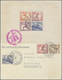 Br Zeppelinpost Deutschland: 1936, Olympiafahrt, 2 Briefe Ab Frankfurt 1.8. Mit Beiden Olympia-Blocks ( - Poste Aérienne & Zeppelin