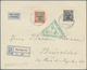 Br Zeppelinpost Europa: Island: 1931, Islandfahrt, 2 Kr. Und 30 Aur. Sondermarken Auf R-Brief Mit Allen - Autres - Europe