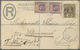 GA Schiffspost Alle Welt: 1903, Registered Postal Stationery Envelope Uprated With 10 C And Vertical Pa - Autres & Non Classés