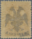 ** Albanien: Albania, 1913, 5 Para Ocher Of Turkey With Black Handstamp Overprint "DOUBLE EAGLE & SHQIP - Albanië