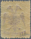 ** Albanien: Albania, 1913, 10 Para Green Of Turkey With VIOLET (instead Of Black) Handstamp Overprint - Albanië