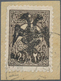 Brfst Albanien: Albania, 1913, 2 1/2 Piaster Dark Brown Of Turkey With Black Handstamp Overprint "DOUBLE E - Albanie