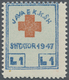 ** Albanien - Zwangszuschlagsmarken: 1947, Zwangszuschlagsmarke Für Das Albanische Rote Kreuz 1 L. Blau - Albanië