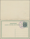 GA Albanien - Lokalausgaben: 1914, VALONA: 5 Q. Green Postal Stationery Reply Card, Answer And Question - Albanie