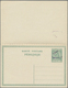 GA Albanien - Ganzsachen: 1914, 5 / 5 Q. Green Postal Stationery Reply Card With Attached Reply Part, O - Albanië