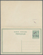 GA Albanien - Ganzsachen: 1914, "7.Mars" Handstamp On Complete Double Cards 5q. + 5q. Green And On 10q. - Albanie