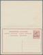 Delcampe - GA Albanien - Ganzsachen: 1914, "7.Mars" Handstamp On Complete Double Cards 5q. + 5q. Green And On 10q. - Albanie