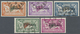 O Andorra - Französische Post: 1931, ½ C. To 20 Fr., Complete Set Of 23 Overprint Issues Used In Perfe - Autres & Non Classés