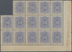 ** Belgien - Portomarken: 1870, 20 Cent. Never Hinged Margin Block Of Fourteen From The Lower Right Han - Covers & Documents