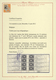** Belgien - Telegrafenmarken: 1897, Telegrafenquittungsmarke 10 C Schwarz Im Kopfstejhenden 8er-Bogen - Timbres Télégraphes [TG]