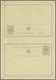 Delcampe - GA Belgien - Ganzsachen: 1873, Reply Card 5c. + 5c., Group Of Three Proofs: Asking And Reply Part In Is - Autres & Non Classés