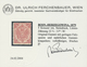* Bosnien Und Herzegowina: 1879. Wappenzeichnung 5 Kreuzer Rot, Steindruck Mit Der Seltenen Linien-MIS - Bosnie-Herzegovine