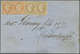 Br Bulgarien: 1865, VARNA French P.O., 10c. Bistre (2) And 40c. Orange (2) On Lettersheet From Varna To - Brieven En Documenten