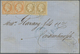 Br Bulgarien: 1865, VARNA French P.O., 10c. Bistre (2) And 40c. Orange (2) On Lettersheet From Varna To - Lettres & Documents