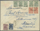 Br Bulgarien: 1896, Baptism Issue, Attractive Franking Incl. All Values On Registered Cover From "SOFIA - Lettres & Documents