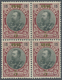 **/*/ Bulgarien: 1910, Ferdinand I. 5 On 15 St. With Overprint In Green, Block Of 4, Mint Never Hinged, Tw - Covers & Documents