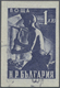 O Bulgarien: 1950, 1 L. Dark Violet "miner" Imperforated, Used With Corner Cancellation. Rare! Certifi - Brieven En Documenten