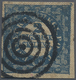 O Dänemark: 1851, 2 S. Blue, Fist Printing (Ferslew), Good To Wide Margins All Around, Cancelled With - Lettres & Documents