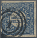 O Dänemark: 1851, 2 S. Blue, Thiele Printing, Fine To Wide Margins All Around And Fresh Colour, Used W - Lettres & Documents