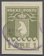 Brfst Dänemark - Grönländisches Handelskontor: 1915, 1 Öre Oben Und Rechts Ungezähnt, Auf Briefstück, FA G - Autres & Non Classés