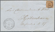 Br Dänemark - Stempel: 1856, Extremly Rare EARLIEST MUTE 5-RING CANCEL (stummer 5-Ring Stempel) On Enti - Machines à Affranchir (EMA)