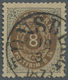 O Dänemark - Stempel: "TÖNSBERG 12.3.1873", Norwegian Cds. Clear On 8 Sk. Brown And Grey, Fine, Rare ( - Franking Machines (EMA)