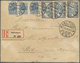 Br Estland: 1919/1922, Three Covers And One Souvenier Postcard With Local Postmaster Perforation Stamps - Estonie