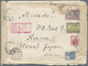 Br Estland: 1925, 5 M Carmine, 10 M Blue, 15 M Violet/green And 30 M Violet/black, Mixed Franking On Re - Estonie