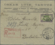 Br Estland: 1922, 15 M Viking Ship And Red R-postmark In Front Of A Cover From Tartu To Fürth/Bayern, O - Estland