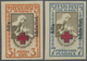 * Estland: 1923, Wohlfahrtsausgabe 'Rotes Kreuz' 2½ M Und 7 M Mit Aufdruck 'Aita Hädalist', Ungebrauch - Estland