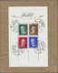 Br/Brfst Estland: 1938, Two Souvenir Sheets: Ühisabi (coat Of Arms) On Reverse Of Envelope Oblit. "TALLINN V - Estonie