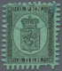 O Finnland: 1866, 8 Penni Black On Ordinary Green Paper, The VERY RARE ROULETTE E. Cancelled With Smal - Brieven En Documenten