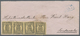 Br Finnland: 1866, 10 Pen. Black On Ordinary Straw-yellow Paper, Perf. III / C (1870), A Horizontal Pai - Covers & Documents