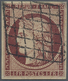 O Frankreich: 1850, Ceres 1 Fr. Carmine, Single Stamp Tied By Rhombic Grid Cancellation, Good Margins - Gebruikt