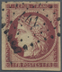 O Frankreich: 1850, Ceres 1 Fr. Carmine, Single Stamp Tied By PC „441”, Good Margins All Around. Miche - Gebruikt