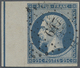 O Frankreich: 1852, Napoléon 25 C. Dark Blue Stamp With Framing Line Tied By PC „617” Good To Wide Mar - Gebruikt