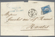 Br Frankreich: 1856/1861, "Empire Nd", Two Lettersheets From Paris: 10c. Orange Brown, Left Marginal Pa - Oblitérés