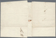 Br Frankreich: 1856/1861, "Empire Nd", Two Lettersheets From Paris: 10c. Orange Brown, Left Marginal Pa - Oblitérés