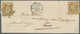 Br Frankreich: 1857, 10c. Bistre "Empire Nd" On Local Lettersheet From Paris, Oblit. By Etoile And C.d. - Gebruikt