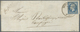 Br Frankreich: 1853, Napoleon 20 C Blau, Type Auf Falt-Umschlag Mit Deutschem K1 "STRASSBURG | ELSASS | - Oblitérés