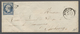 Br Frankreich: 1854, 20 C. Blau, Auf Kleinformatigen Brief (voller Inhalt), Mit NS "2164", Ng. K2 "MORL - Oblitérés