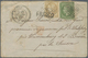 Br Frankreich: 1862/70, Napoleon 5 C Green On Bluish Paper Perforated And 1870 Ceres 10 C Yellow-brown - Gebruikt