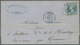 Br Frankreich: 1864, 20c. Blue "Empire Dt", Single Franking (very Faint Toning) On Lettersheet From Ber - Oblitérés