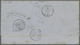 Br Frankreich: 1864, 20c. Blue "Empire Dt", Single Franking (very Faint Toning) On Lettersheet From Ber - Oblitérés