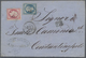 Br Frankreich: "CAIRE" 1865, 80 C. Rose And 20 C. Blue On Letter From CAIRE To CONSTANTINOPEL/Turkey, L - Gebruikt