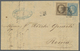 Br Frankreich: 1869, 20c. Blue And 30c. Brown "laure" On Lettersheet From Marseille Dated 29 Nov. To Ro - Oblitérés