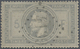 O Frankreich: 1869, Napoleon 5 Fr. Grey Stamp Fresh And Normal Well Perforated, Used Oblit. GC "4139", - Gebruikt