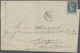 Br Frankreich: 1871, 25 C. Cérès Blue,on Cover With GC "3982" And Date Cancellation "Toulouse 8 JANV 71 - Gebruikt